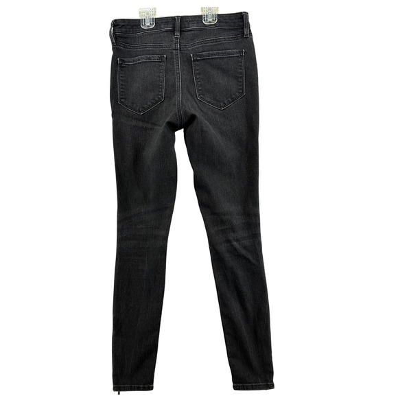 Athleta Sculpt Skinny Jean Black Wash Zipper Ankle High‎ Rise Womens Size 2 - Picture 2 of 10